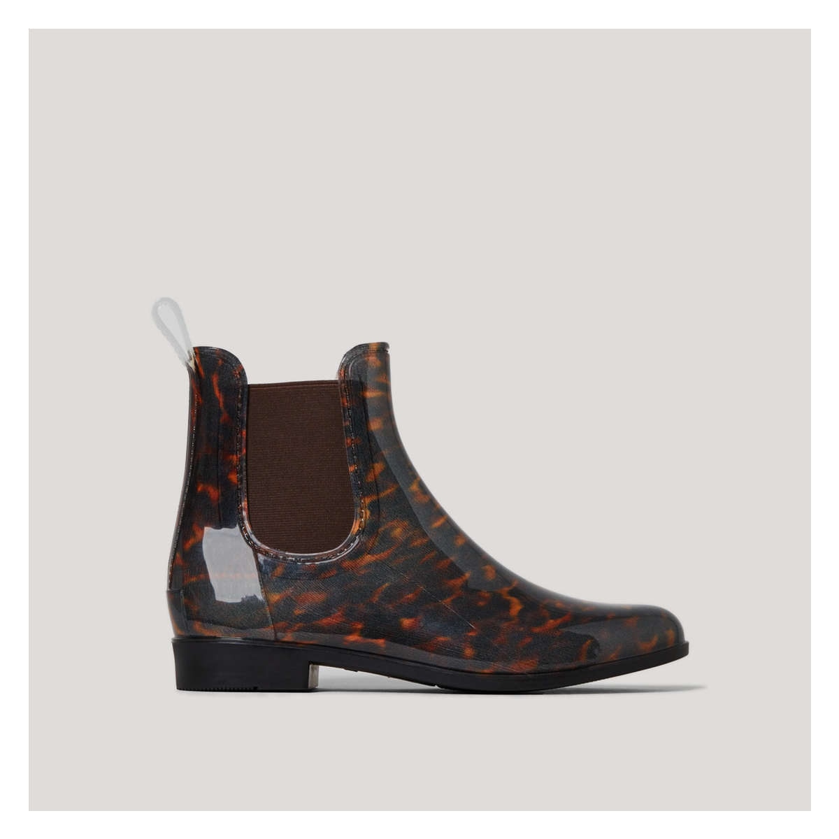 Brown chelsea rain on sale boots